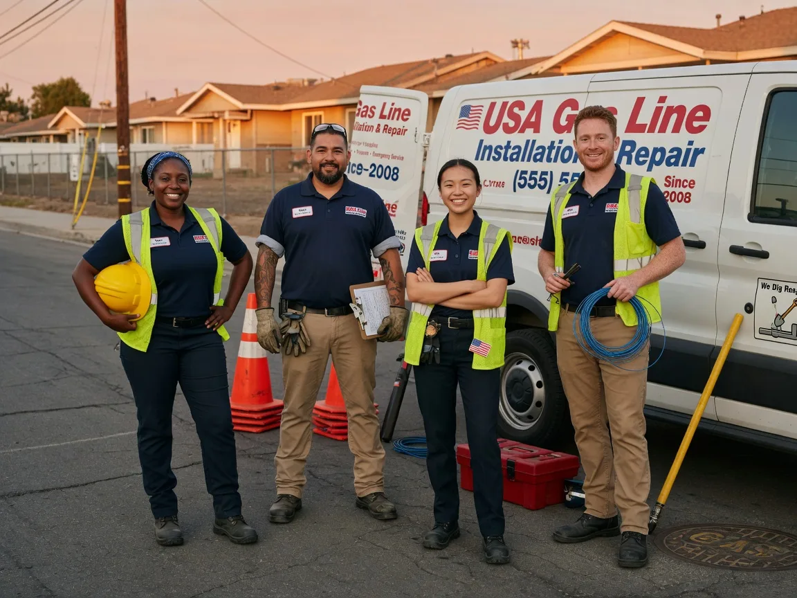 Gas Line Installation company in Robeline, LA